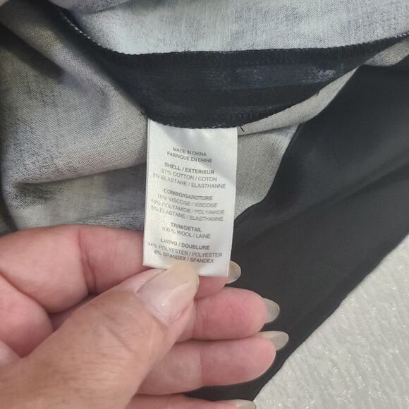 Theory Women's sleeveless turtleneck floral dress sheer black Size 0 Office Goth - Picture 7 of 10